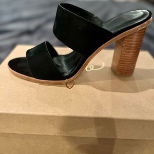 JOIE black Nubuck suede strappy  sandals size Euro 39.5 or 9.5 US